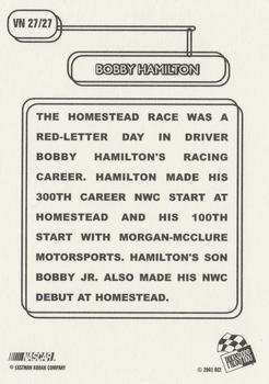 2001 Press Pass - Vintage #VN 27 Bobby Hamilton Back