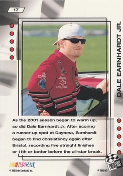 2001 Press Pass VIP #17 Dale Earnhardt Jr. Back