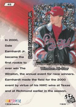 2001 Press Pass VIP #45 Dale Earnhardt Jr. Back