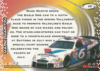 2001 Wheels High Gear #49 Mark Martin's Car Back