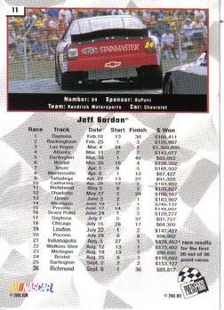 2002 Press Pass #11 Jeff Gordon Back