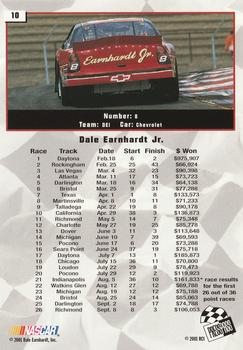2002 Press Pass #10 Dale Earnhardt Jr. Back