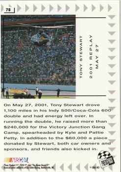 2002 Press Pass #70 Tony Stewart Back