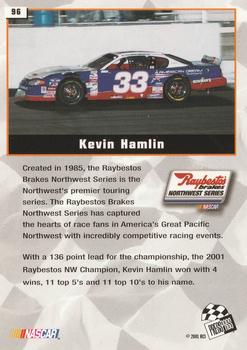 2002 Press Pass #96 Kevin Hamlin Back