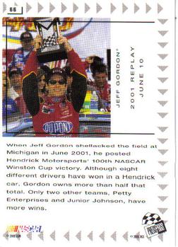 2002 Press Pass #66 Jeff Gordon Back