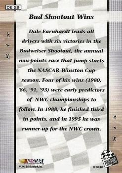 2002 Press Pass - Dale Earnhardt By The Numbers #DE 29 Dale Earnhardt - Six Back