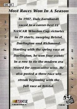 2002 Press Pass - Dale Earnhardt By The Numbers #DE 31 Dale Earnhardt - Eleven Back
