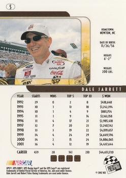 2002 Press Pass Eclipse #5 Dale Jarrett Back