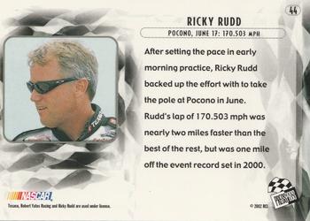 2002 Press Pass Eclipse #44 Ricky Rudd Back