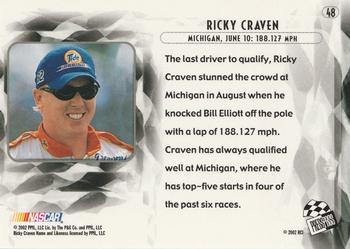 2002 Press Pass Eclipse #48 Ricky Craven Back
