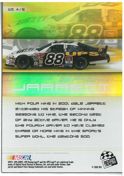 2002 Press Pass Eclipse - Warp Speed #WS 4 Dale Jarrett Back