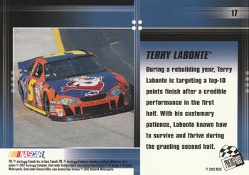 2002 Press Pass Optima #17 Terry Labonte Back