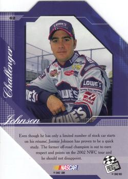 2002 Press Pass Premium #62 Jimmie Johnson Back