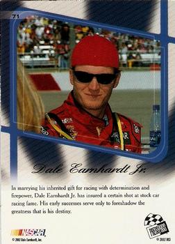 2002 Press Pass Premium #71 Dale Earnhardt Jr. Back