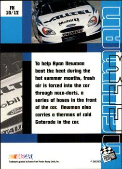 2002 Press Pass Stealth - EFX #FX 10 Ryan Newman Back