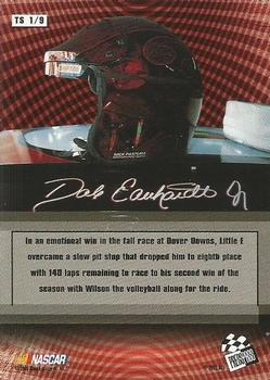 2002 Press Pass - Top Shelf #TS 1 Dale Earnhardt Jr. Back