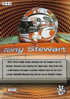 2002 Press Pass - Top Shelf #TS 8 Tony Stewart Back