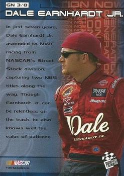 2002 Press Pass Trackside - Generation Now #GN 3 Dale Earnhardt Jr. Back