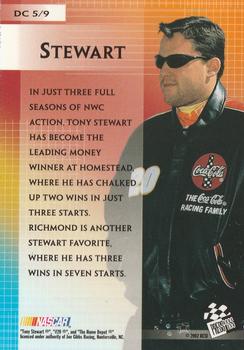 2002 Press Pass VIP - Driver's Choice #DC 5 Tony Stewart Back