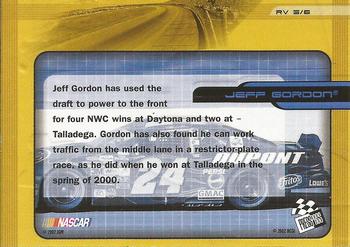 2002 Press Pass VIP - Rear View Mirror #RV 5 Jeff Gordon Back