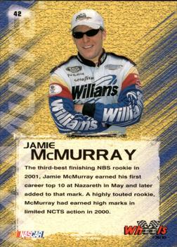 2002 Wheels High Gear #42 Jamie McMurray Back