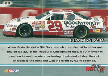 2002 Wheels High Gear #29 Kevin Harvick's Car Back