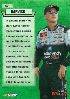 2002 Wheels High Gear #57 Kevin Harvick Back