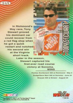 2002 Wheels High Gear - Sunday Sensation #SS 8 Tony Stewart Back