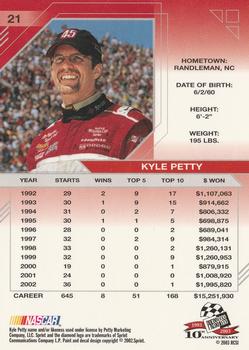 2003 Press Pass Eclipse #21 Kyle Petty Back