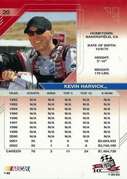 2003 Press Pass Eclipse #20 Kevin Harvick Back