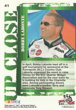 2003 Press Pass Optima #41 Bobby Labonte Back
