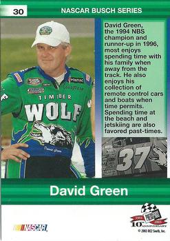 2003 Press Pass Optima #30 David Green Back
