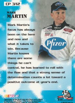 2003 Press Pass Optima - Cool Persistence #CP 3 Mark Martin Back