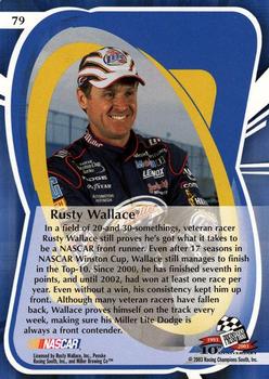 2003 Press Pass Premium #79 Rusty Wallace Back