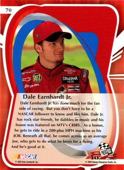 2003 Press Pass Premium #70 Dale Earnhardt Jr. Back
