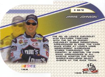 2003 Press Pass - Showcar #S 6B Jimmie Johnson Back