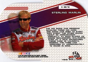 2003 Press Pass - Showcar #S 8B Sterling Marlin Back