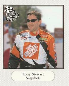 2003 Press Pass - Snapshots #SS 24 Tony Stewart Front