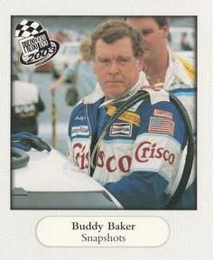 2003 Press Pass - Snapshots #SS 29 Buddy Baker Front