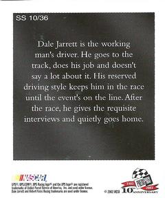 2003 Press Pass - Snapshots #SS 10 Dale Jarrett Back
