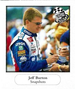 2003 Press Pass - Snapshots #SS 3 Jeff Burton Front
