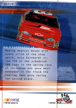 2003 Press Pass - Velocity #VC 1 Dale Earnhardt Jr. Back