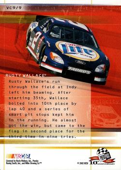 2003 Press Pass - Velocity #VC 9 Rusty Wallace Back