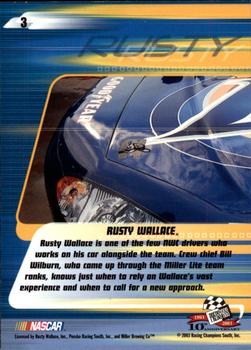 2003 Press Pass Stealth #3 Rusty Wallace Back