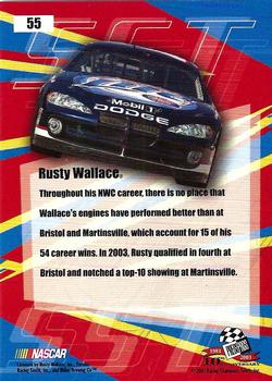 2003 Press Pass Stealth #55 Rusty Wallace Back