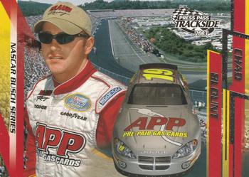 2003 Press Pass Trackside #40 Chad Blount Front