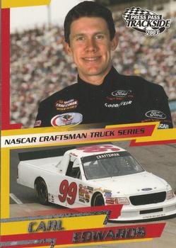 2003 Press Pass Trackside #48 Carl Edwards Front