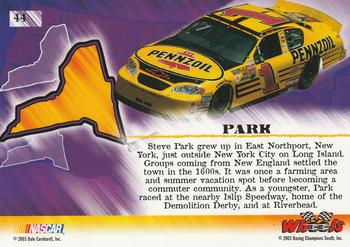 2003 Wheels American Thunder #44 Steve Park Back