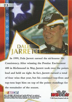 2003 Wheels American Thunder #23 Dale Jarrett Back