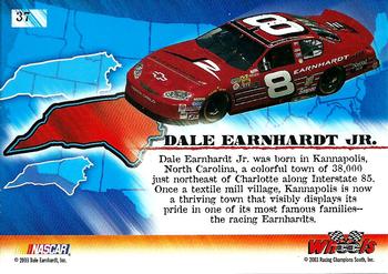 2003 Wheels American Thunder #37 Dale Earnhardt Jr. Back